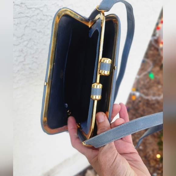 🤩10 min SALE 🤩RARE VINTAGE 1950s GUCCI LEATHER/SUEDE BAG, - Picture 14 of 16